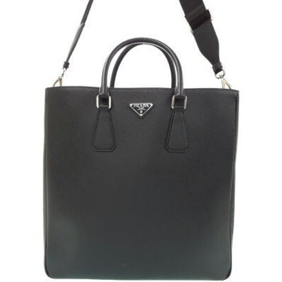 Prada Saffiano Leather Tote Bag - Picture 1 of 8
